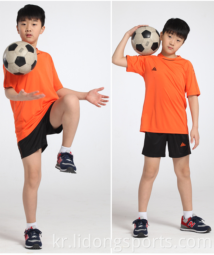 도매 평범한 축구 유니폼 스포츠웨어 스위트 룸 성인 맞춤형 부모-자녀 축구 유니폼